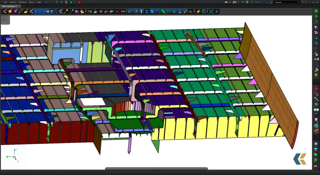 an example of a structure during the FEM analysis